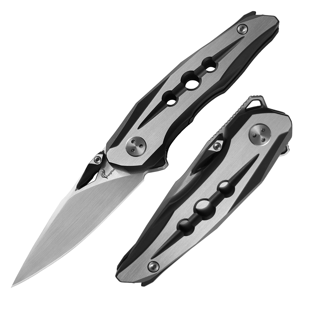 A satin finish makes knives more attractive and practical.