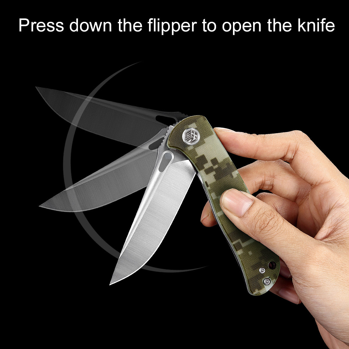 D2 Pocket Knife With G10 Handle And Liner Lock System