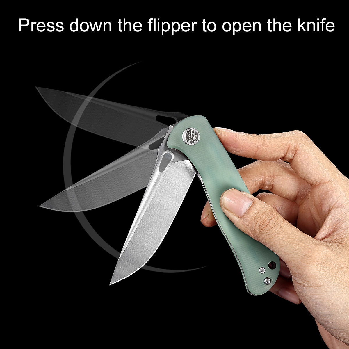 D2 Pocket Knife With G10 Handle And Liner Lock System
