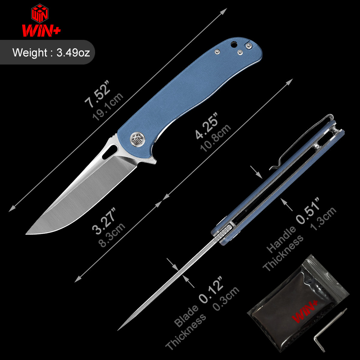 D2 Pocket Knife With G10 Handle And Liner Lock System