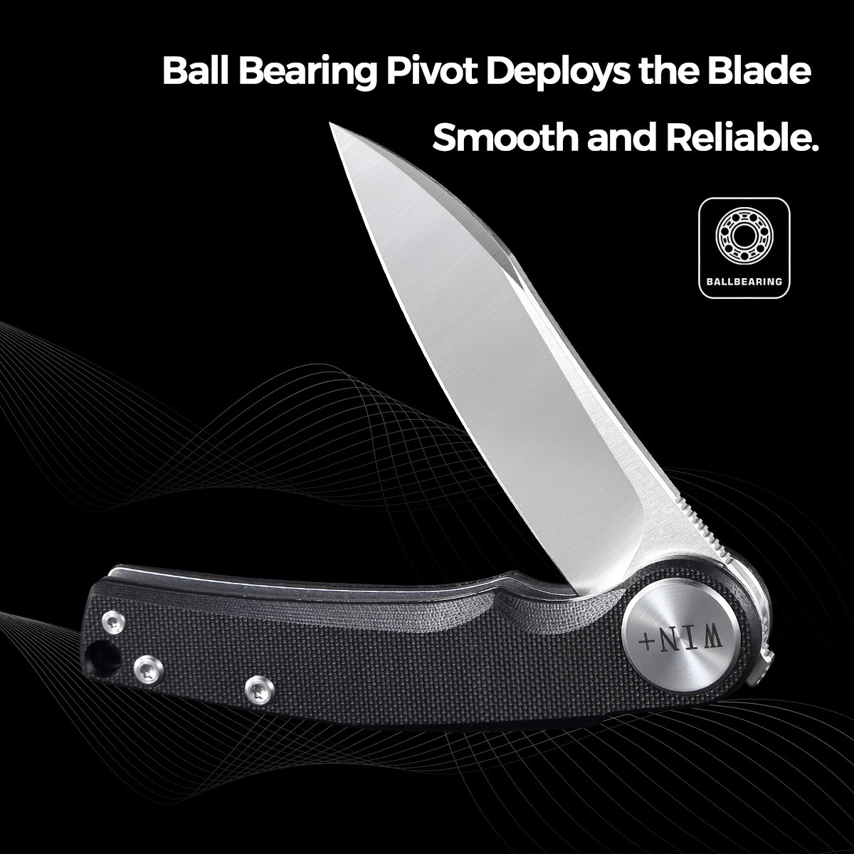 D2 Pocket Knife With G10 Handle And Liner Lock System