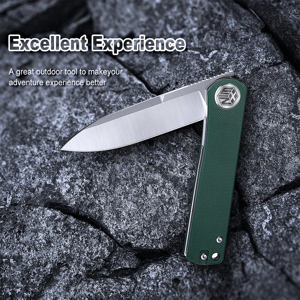 D2 Pocket Knife With G10 Handle And Liner Lock System