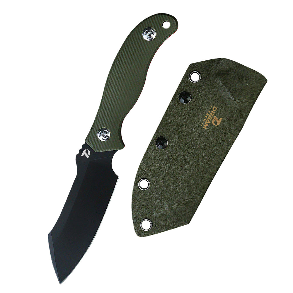 DREAMTECH Fixed Blade Knife G10 Handle Kydex Sheath DC53 Knife D4110