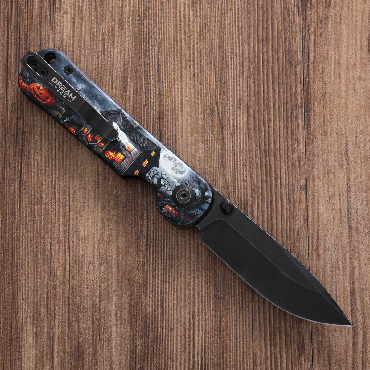 DREAMTECH Halloween Knife Folding Knife Aluminum Knives D2 Knife D4245AHH | Halloween Special Edition