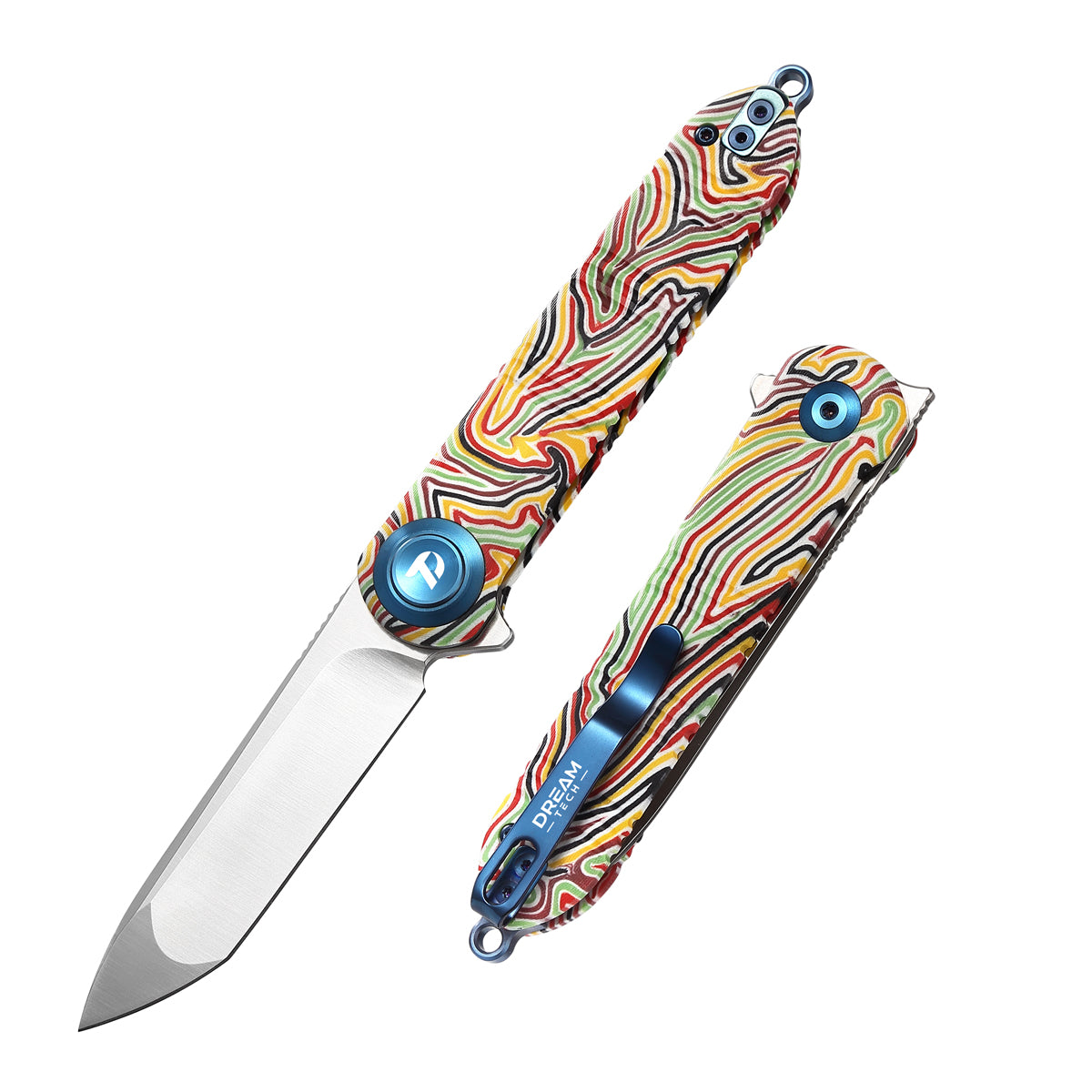 DREAMTECH Folding Knives G10 Knife 14C28N Blade Knife D4324