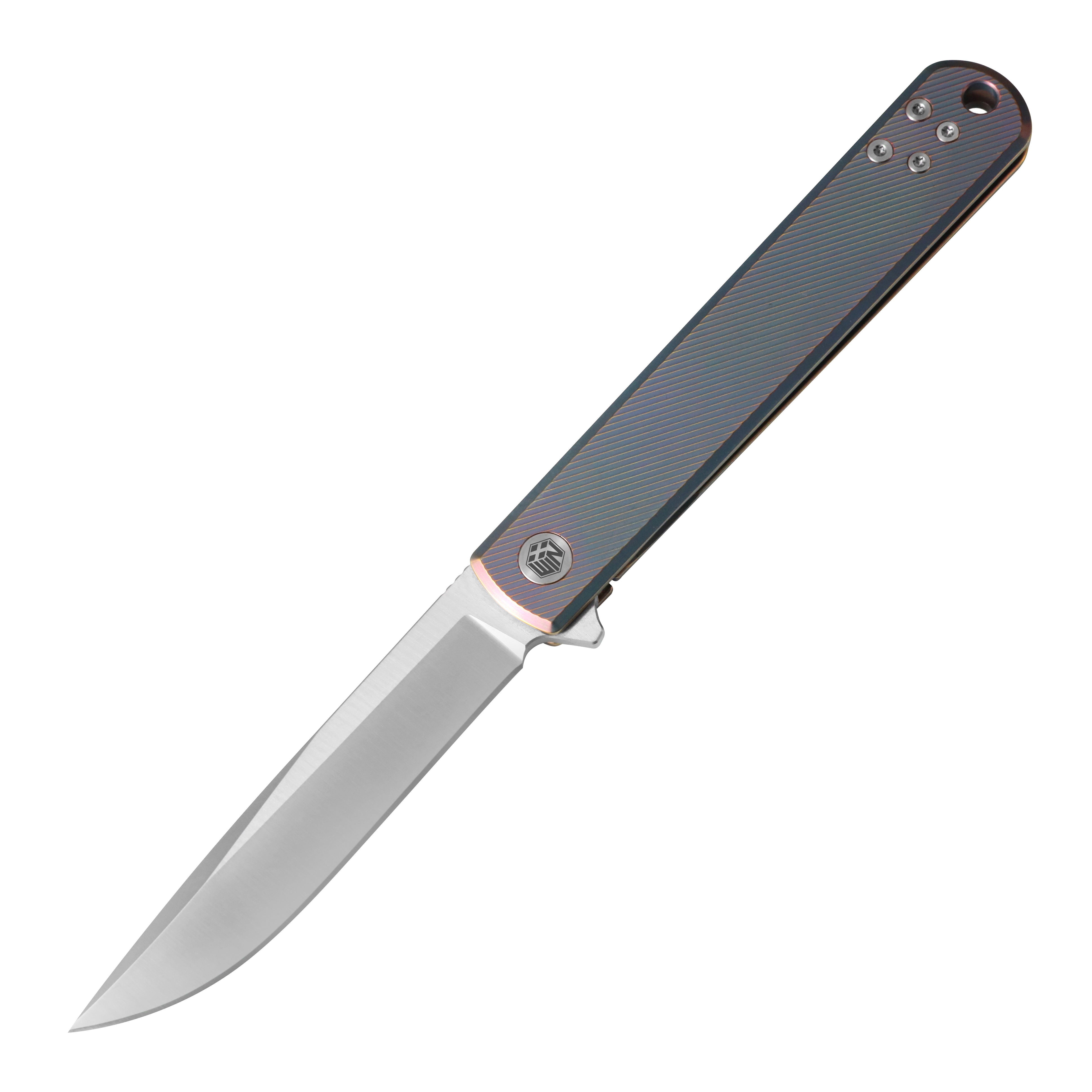 D2 Pocket Knife With Titanium Handle And Liner Lock System D4193