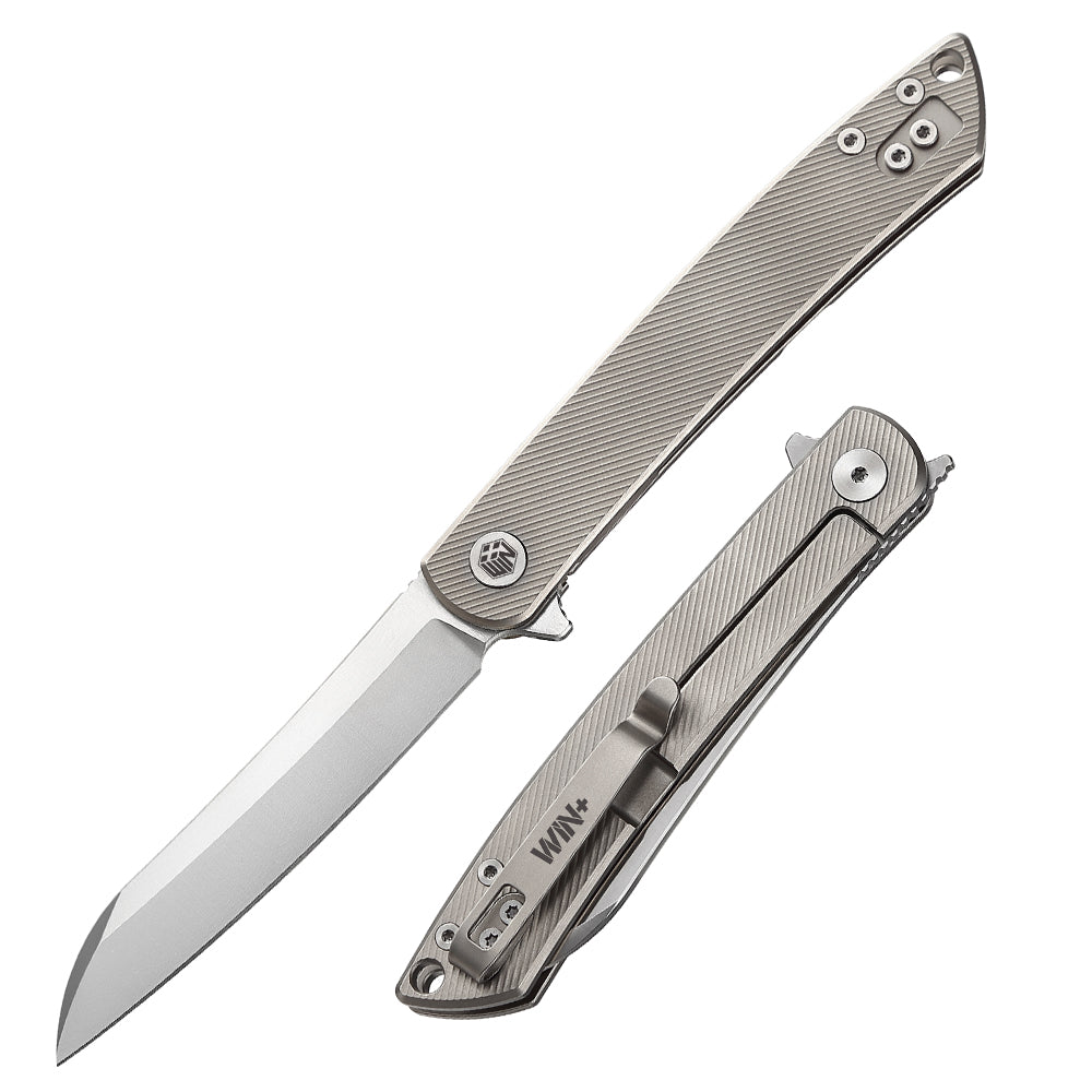 D2 Pocket Knife With Titanium Handle And Liner Lock System D4224S