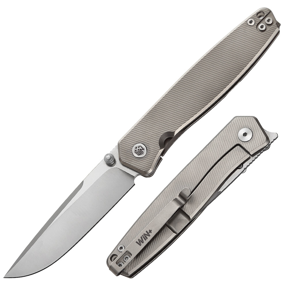D2 Pocket Knife With Titanium Handle And Liner Lock System D4194