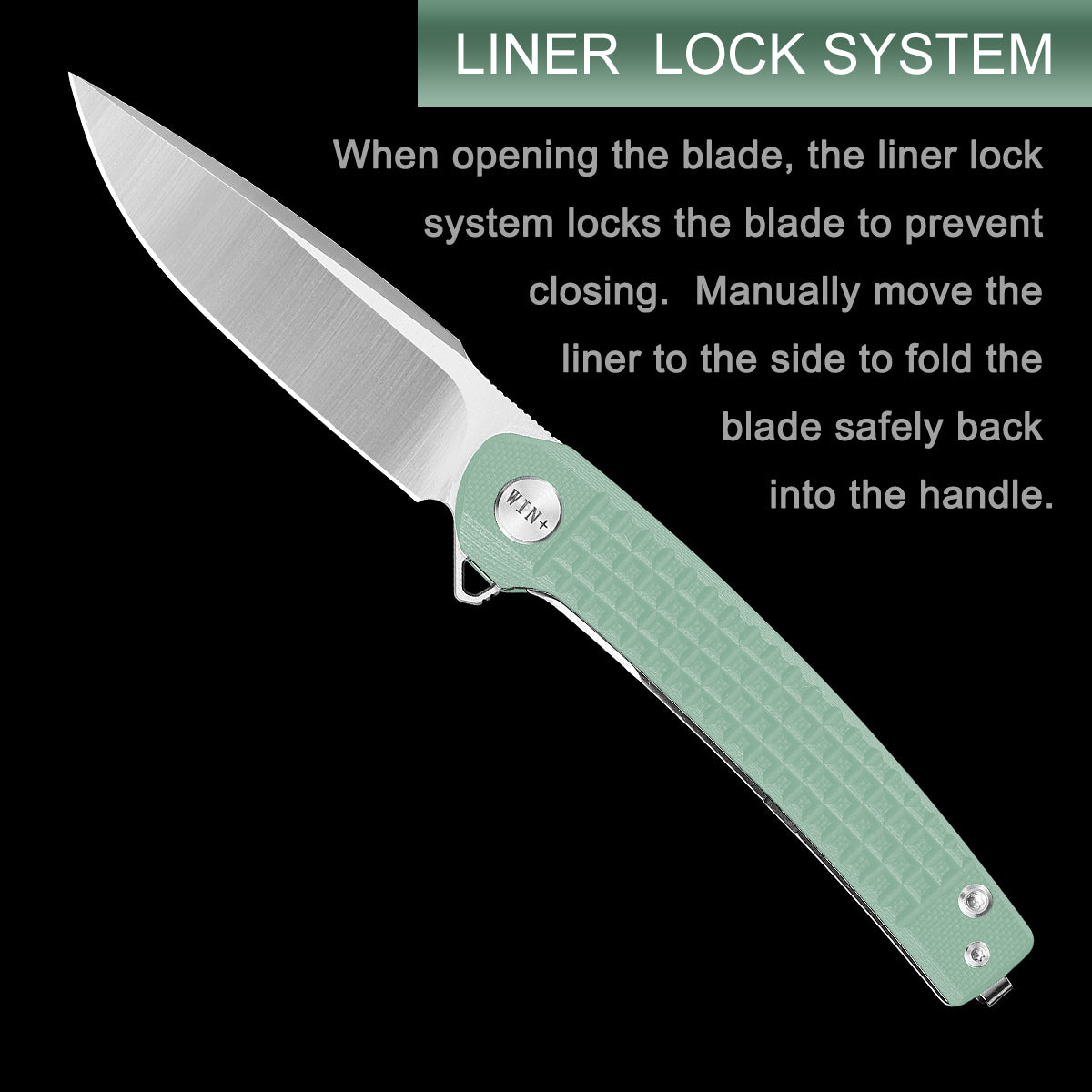 D2 Pocket Knife With G10 Handle And Liner Lock System D3613