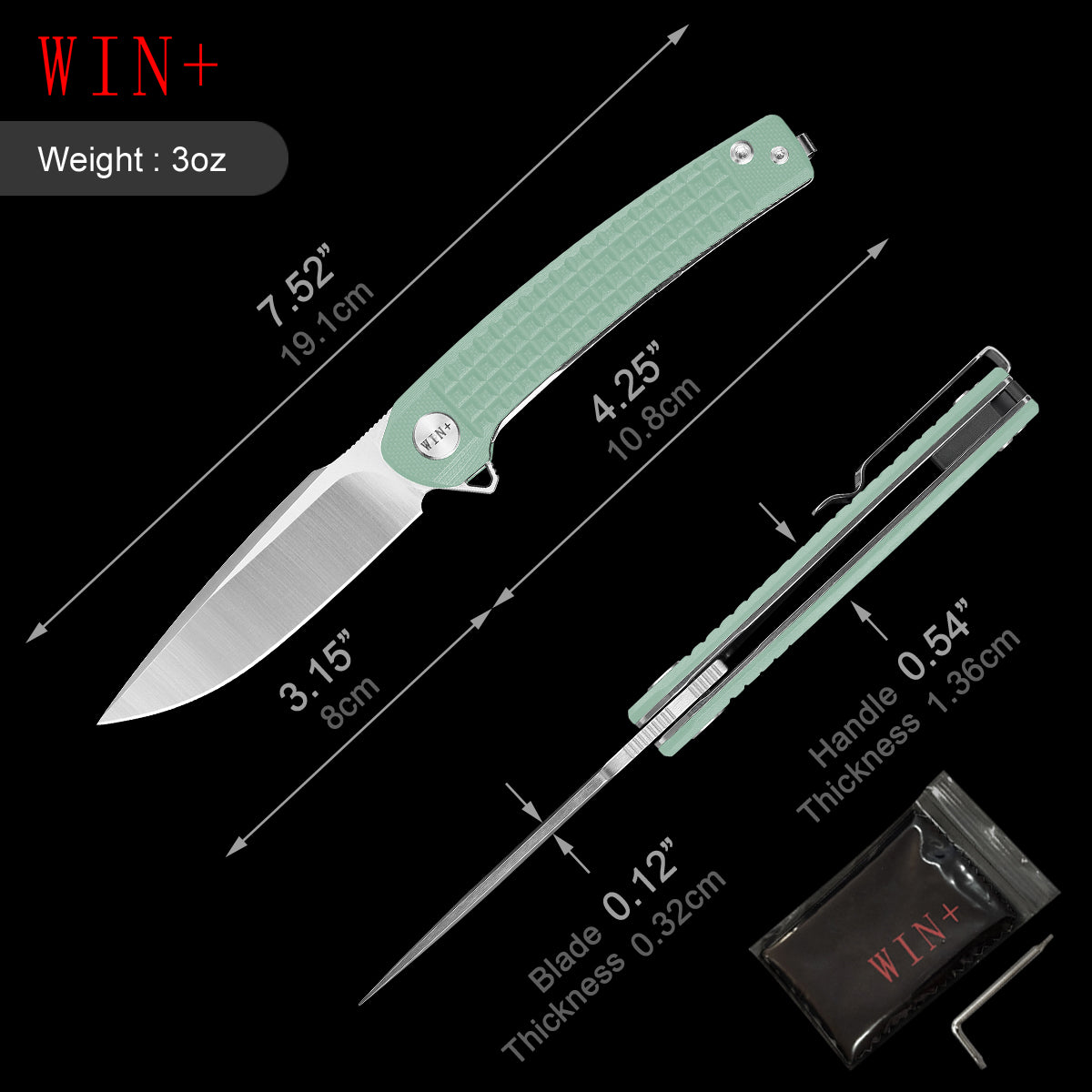 D2 Pocket Knife With G10 Handle And Liner Lock System D3613