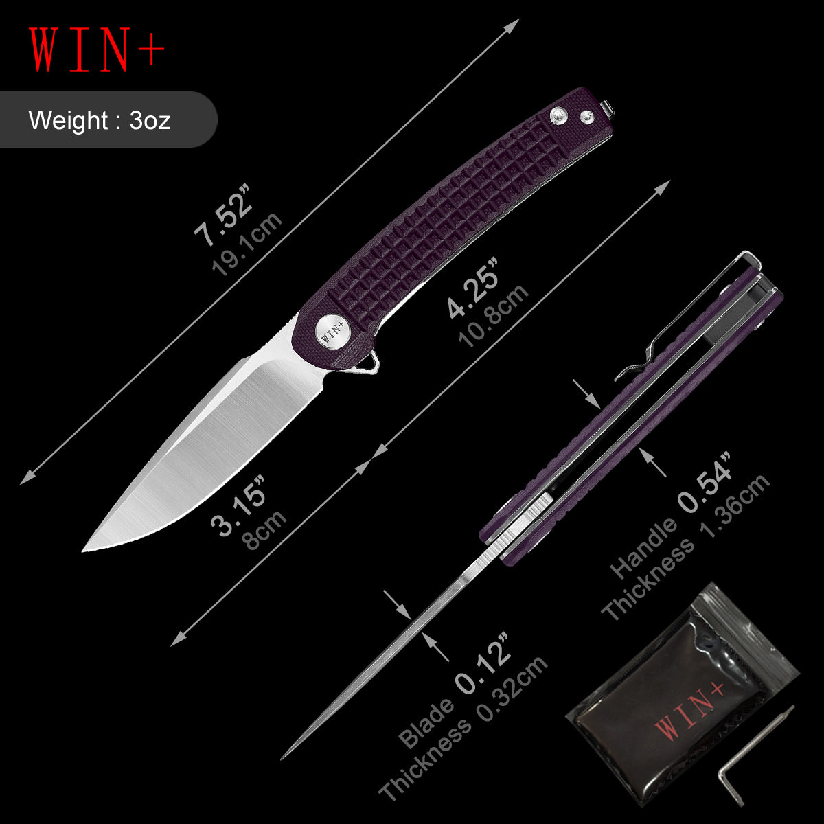 D2 Pocket Knife With G10 Handle And Liner Lock System D3613