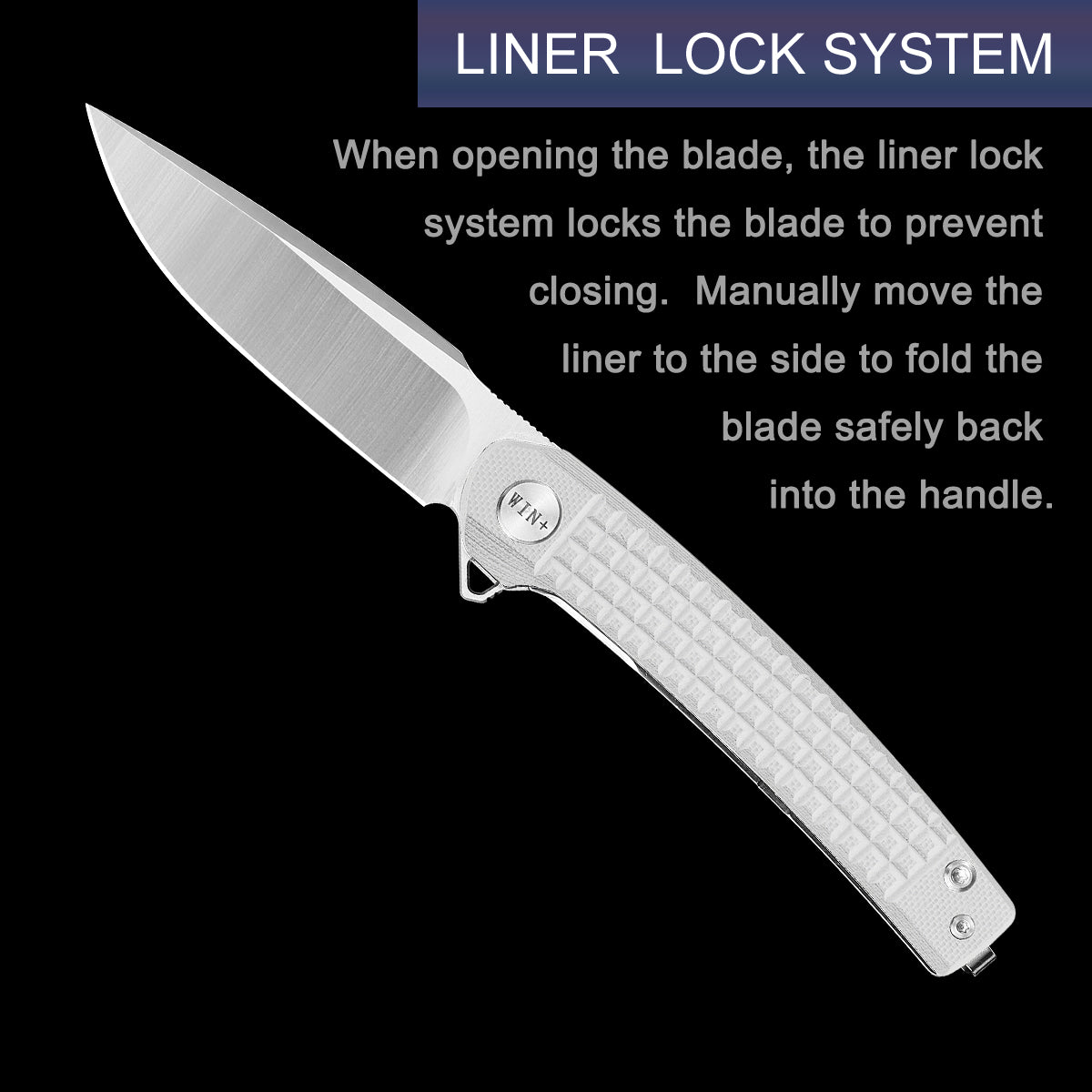 D2 Pocket Knife With G10 Handle And Liner Lock System D3613