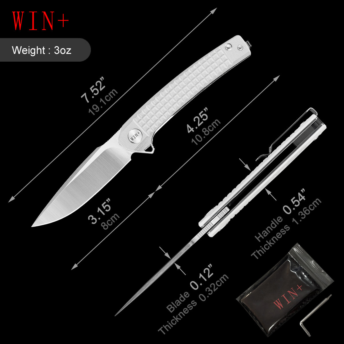 D2 Pocket Knife With G10 Handle And Liner Lock System D3613
