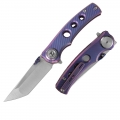 M390 Pocket Knife with Titanium Handle and Button lock system (Our Patents)