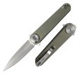 154CM Pocket Knife with Titanium Handle and Button lock system (Our Patents)