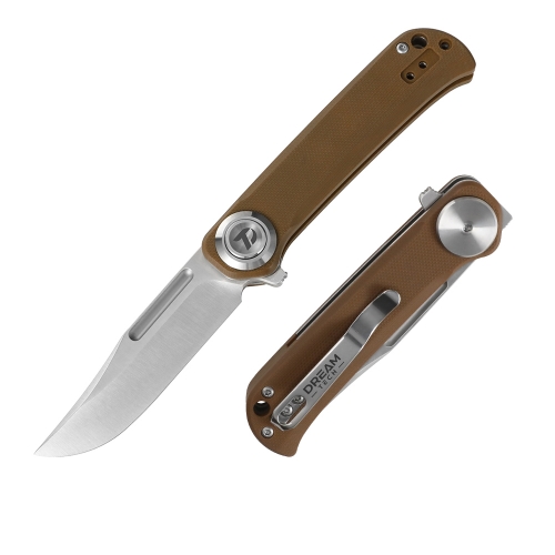 D2 Pocket Knife with G10 Handle and Button lock system (Our Patents)