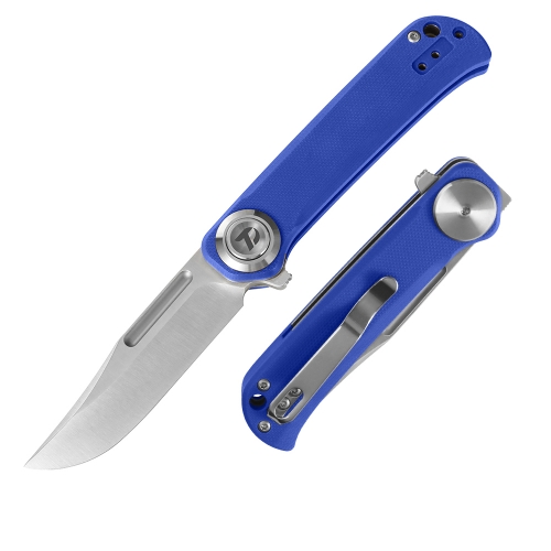 D2 Pocket Knife with G10 Handle and Button lock system (Our Patents)