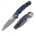 M390 Pocket Knife with Titanium Handle and Button lock system (Our Patents)