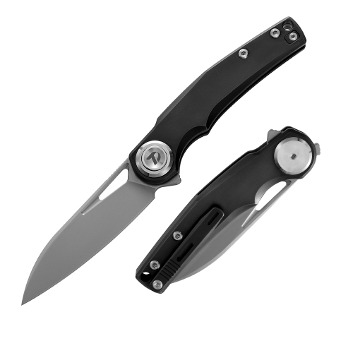 M390 Pocket Knife with Titanium Handle and Button lock system (Our Patents)