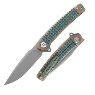 M390 Pocket Knife with Titanium Handle and Liner Lock System