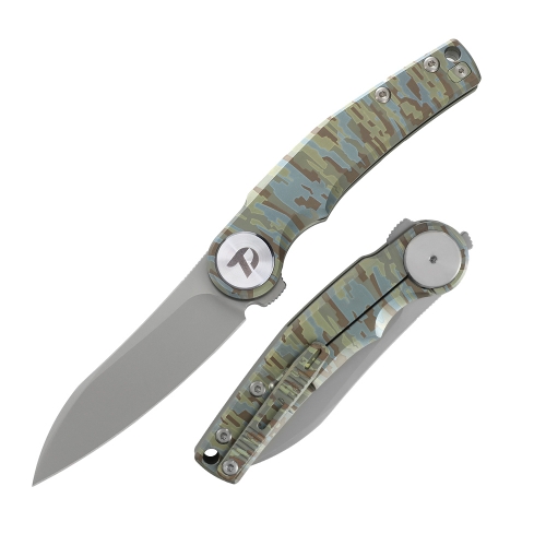 M390 Pocket Knife with Titanium Handle and Liner Lock System