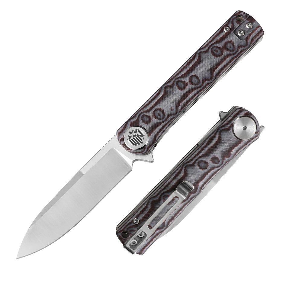 D2 Pocket Knife With Micarta Handle And Liner Lock System