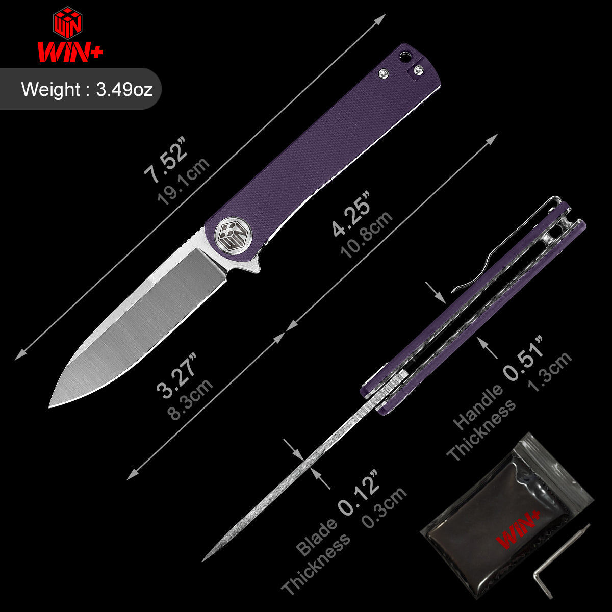 D2 Pocket Knife With G10 Handle And Liner Lock System