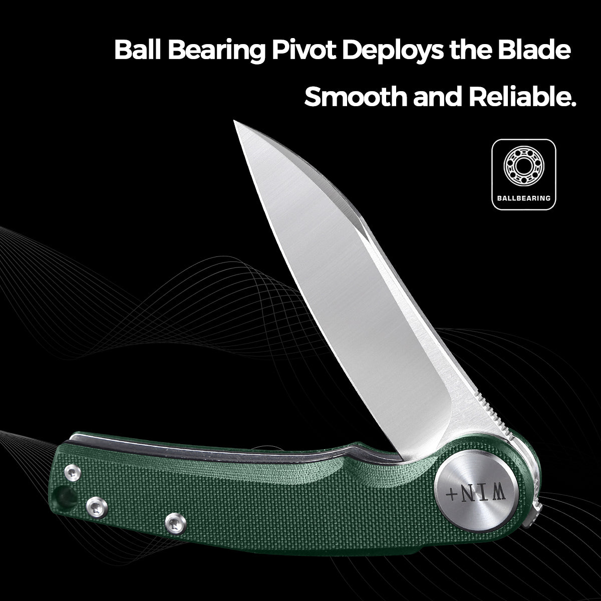 D2 Pocket Knife With G10 Handle And Liner Lock System