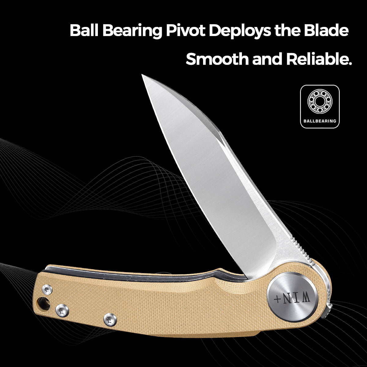 D2 Pocket Knife With G10 Handle And Liner Lock System
