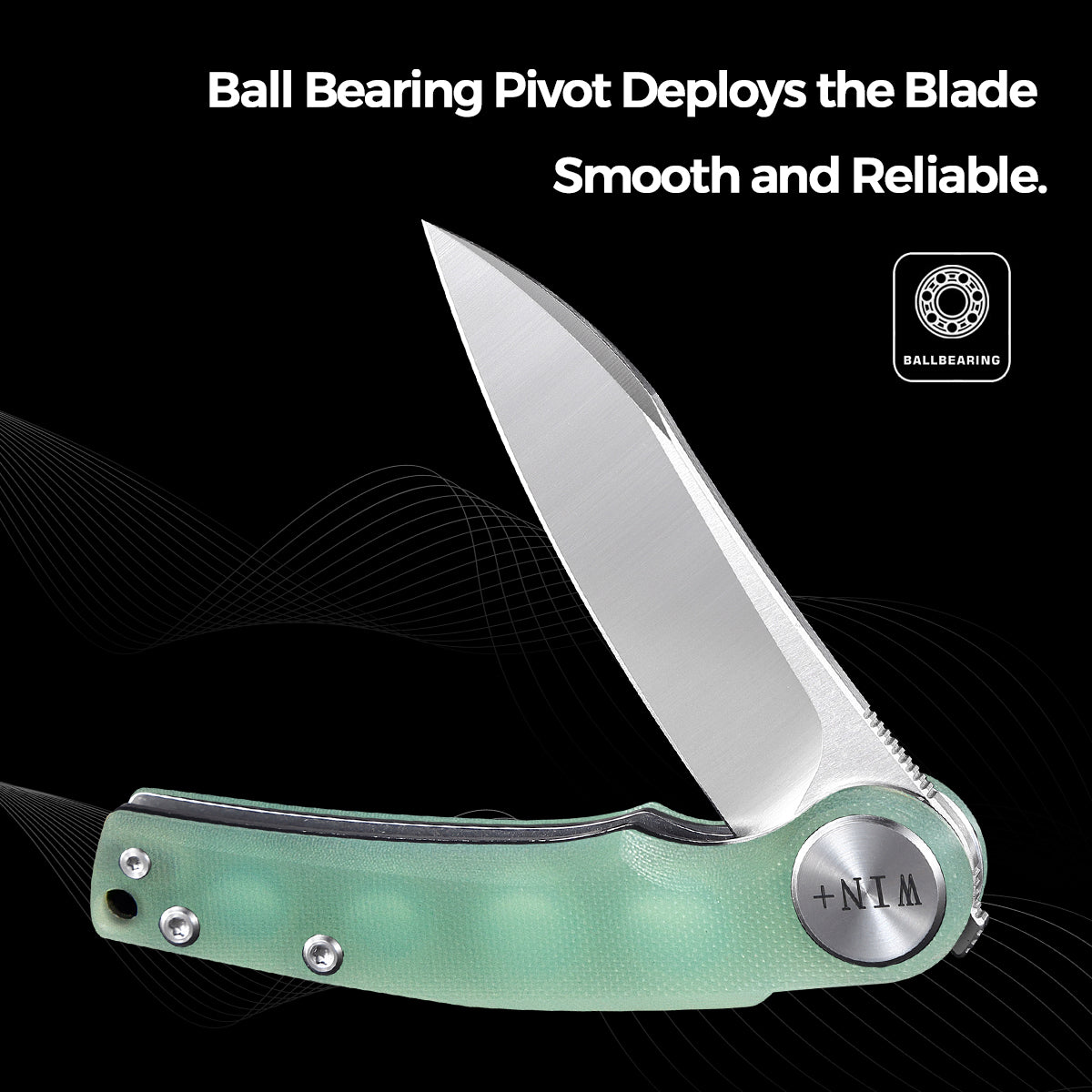 D2 Pocket Knife With G10 Handle And Liner Lock System