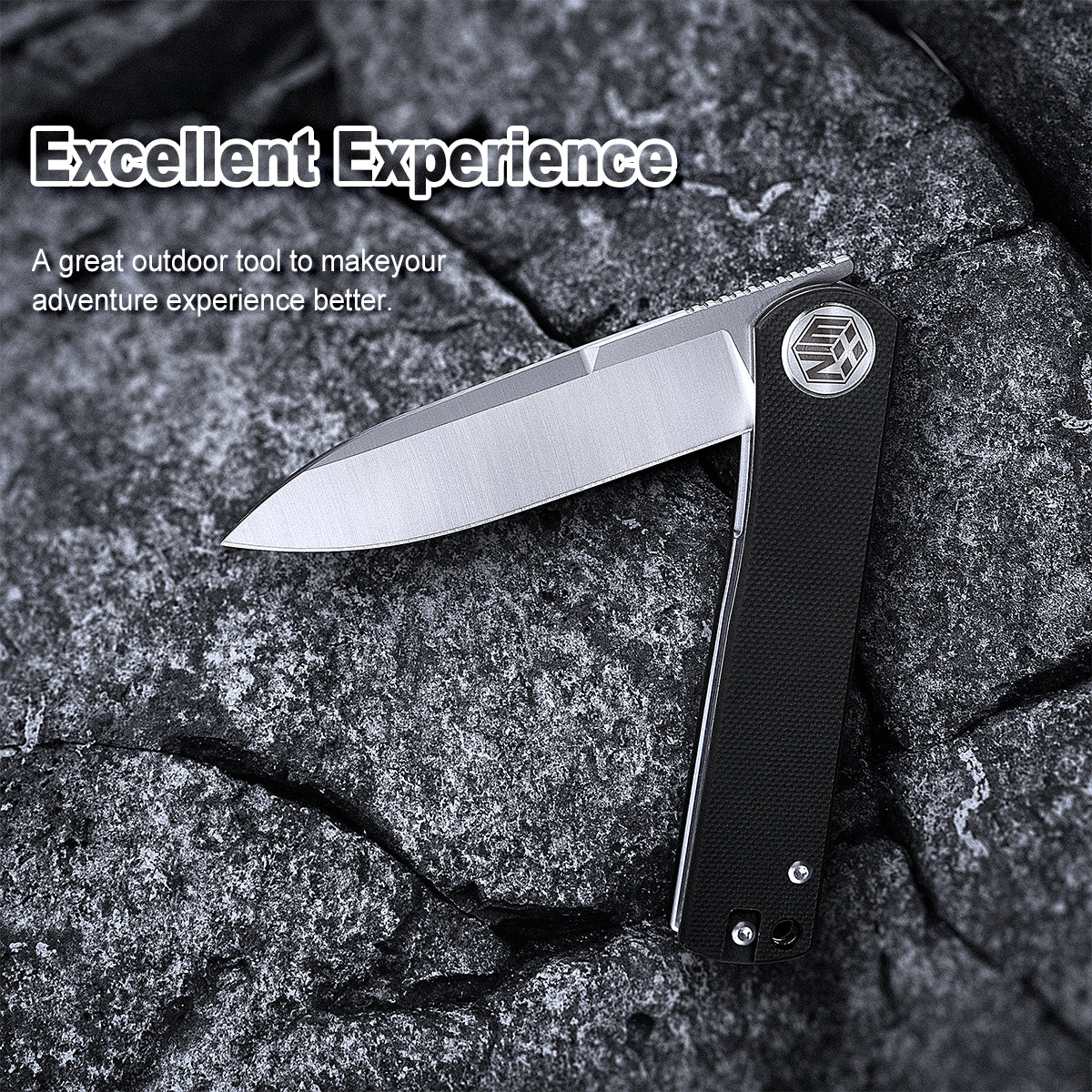 D2 Pocket Knife With G10 Handle And Liner Lock System
