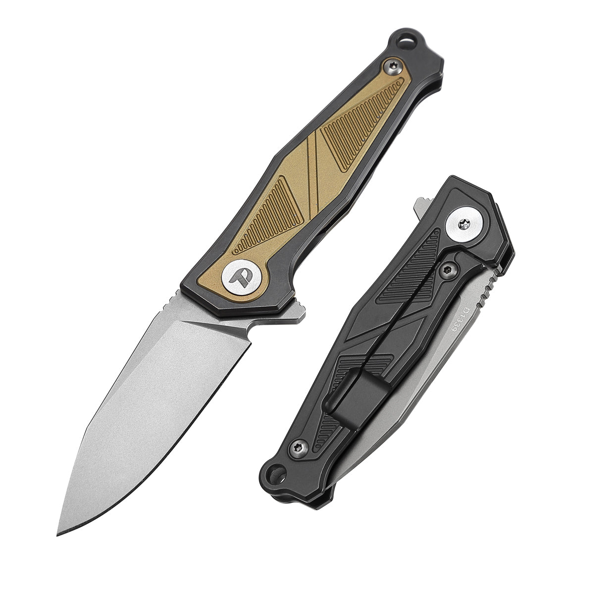 DREAMTECH Mini Folding Pocket Knife Titanium & Zirconium Handle M390 Blade Knife D1339