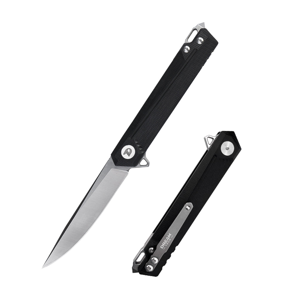 DREAMTECH Knife Folding Pocket Knife G10 Handle D2 Knife D3311