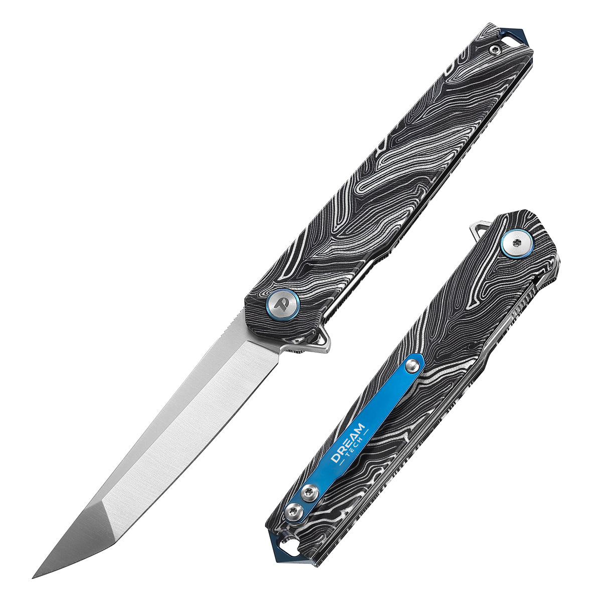DREAMTECH Knives Folding Outdoor knife G10 Knives D2 Knife D3395