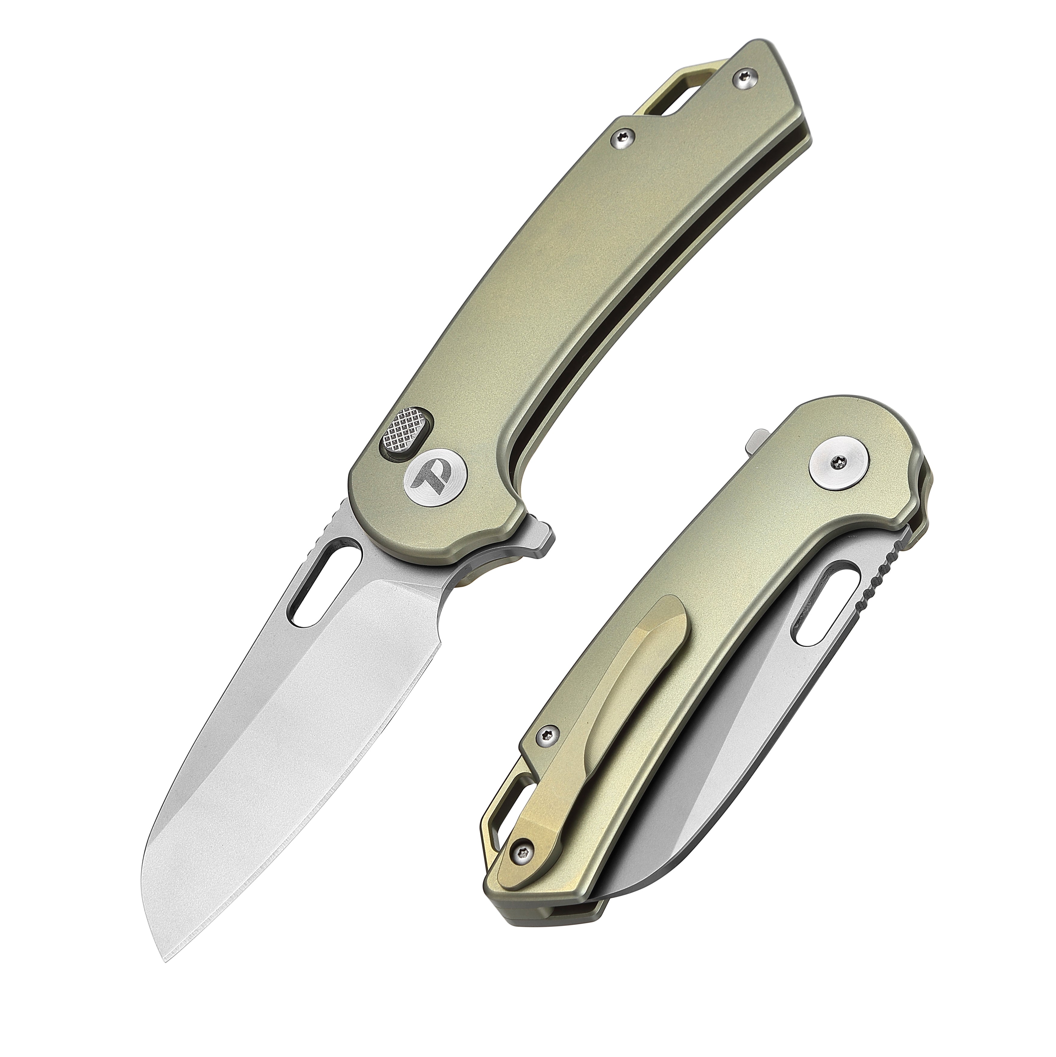 DREAMTECH Folding Pocket Knife Titanium Handle M390 Blade Knife D3599