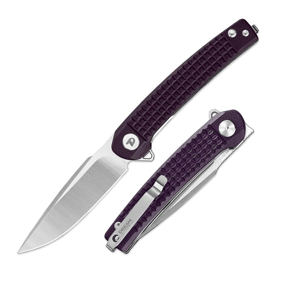 DREAMTECH Knives Folding Pocket Knife G10 Handle D2 Knife D3613