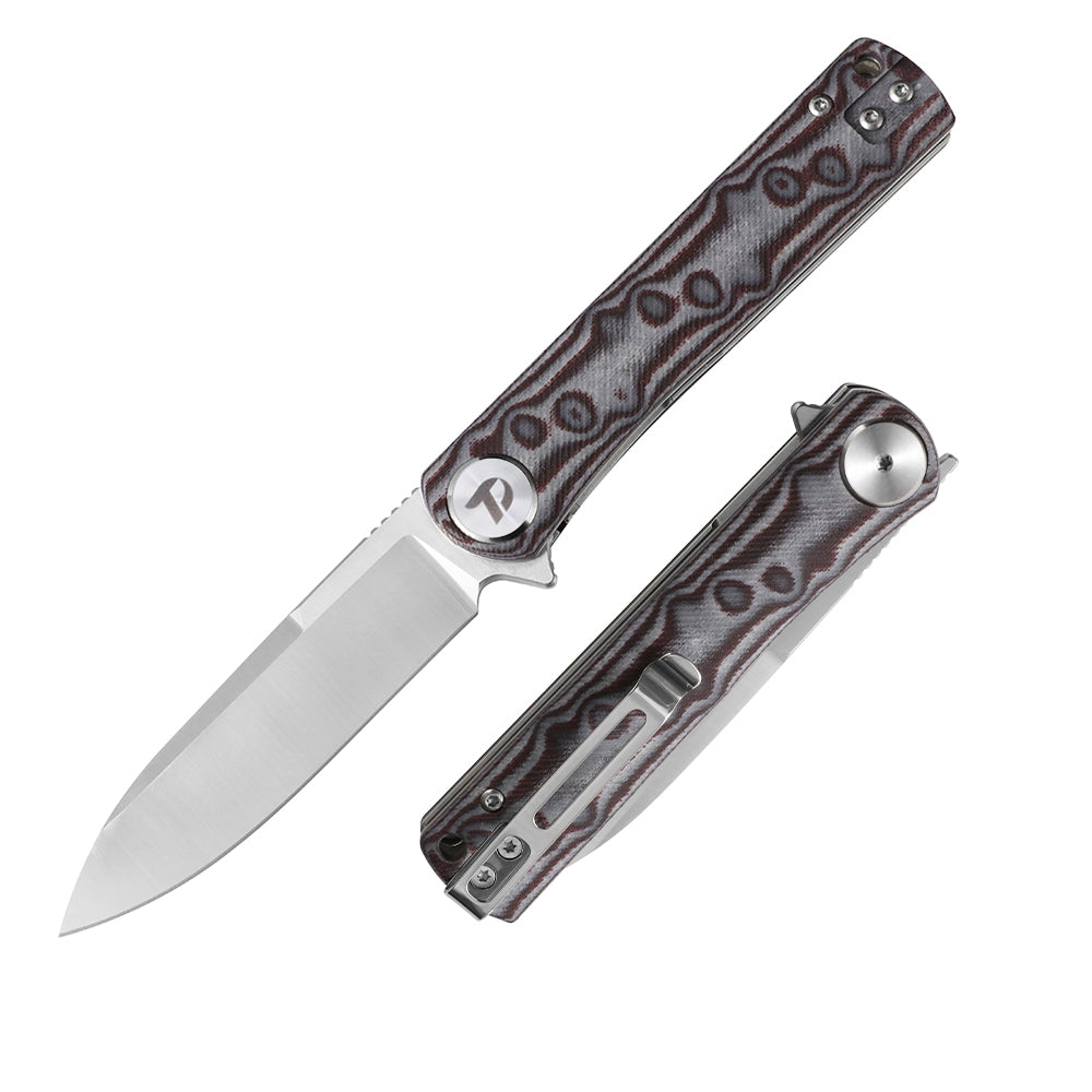 DREAMTECH Knife Folding Knife Micarta Handle D2 Blade Knife D3896