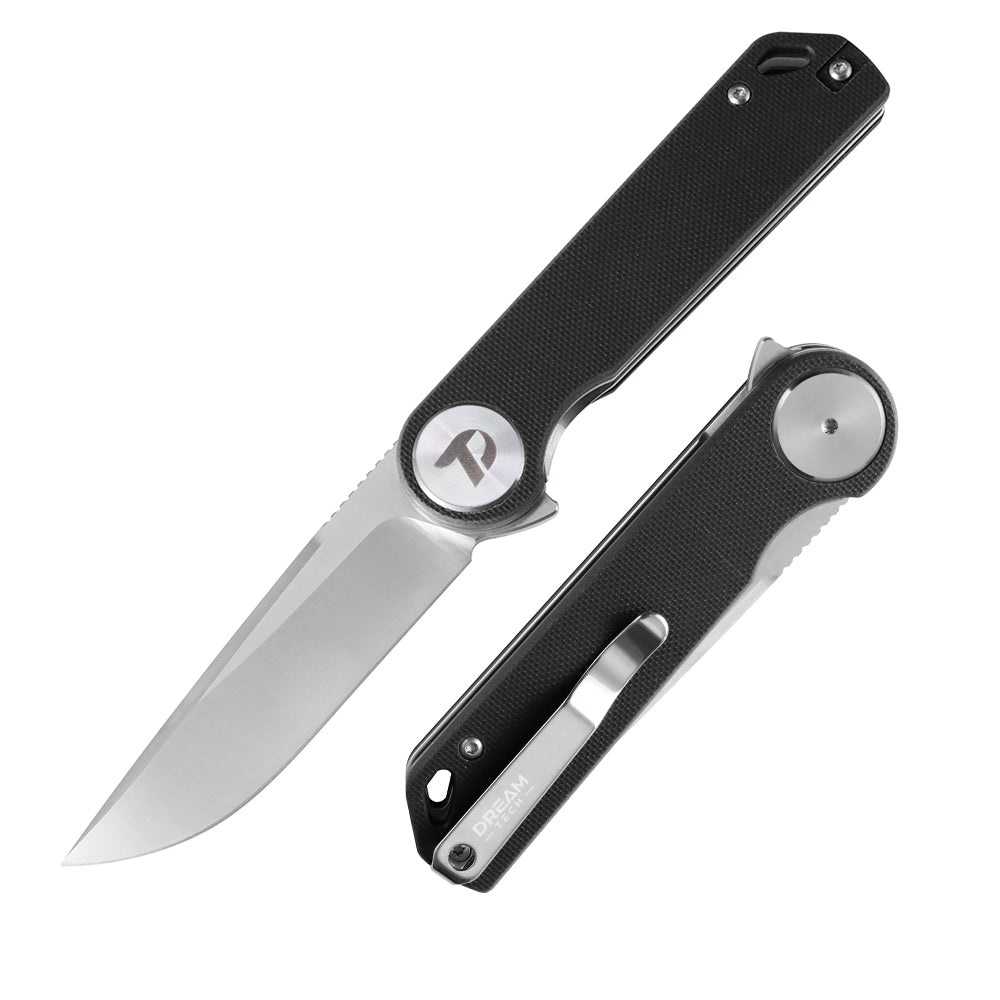 DREAMTECH Knife Folding Knife G10 Handle D2 Knife D3897