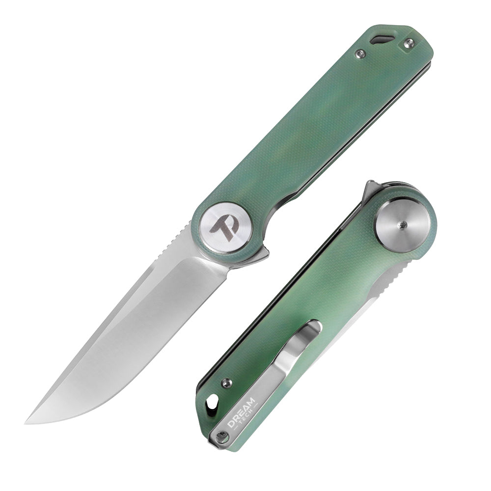 DREAMTECH Knife Folding Knife G10 Handle D2 Knife D3897