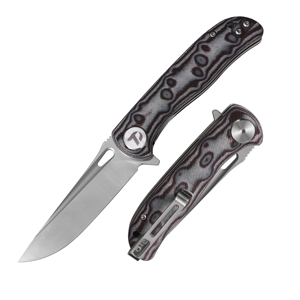 DREAMTECH Knife Folding Knife Micarta Knife D2 Blade Knife D3898