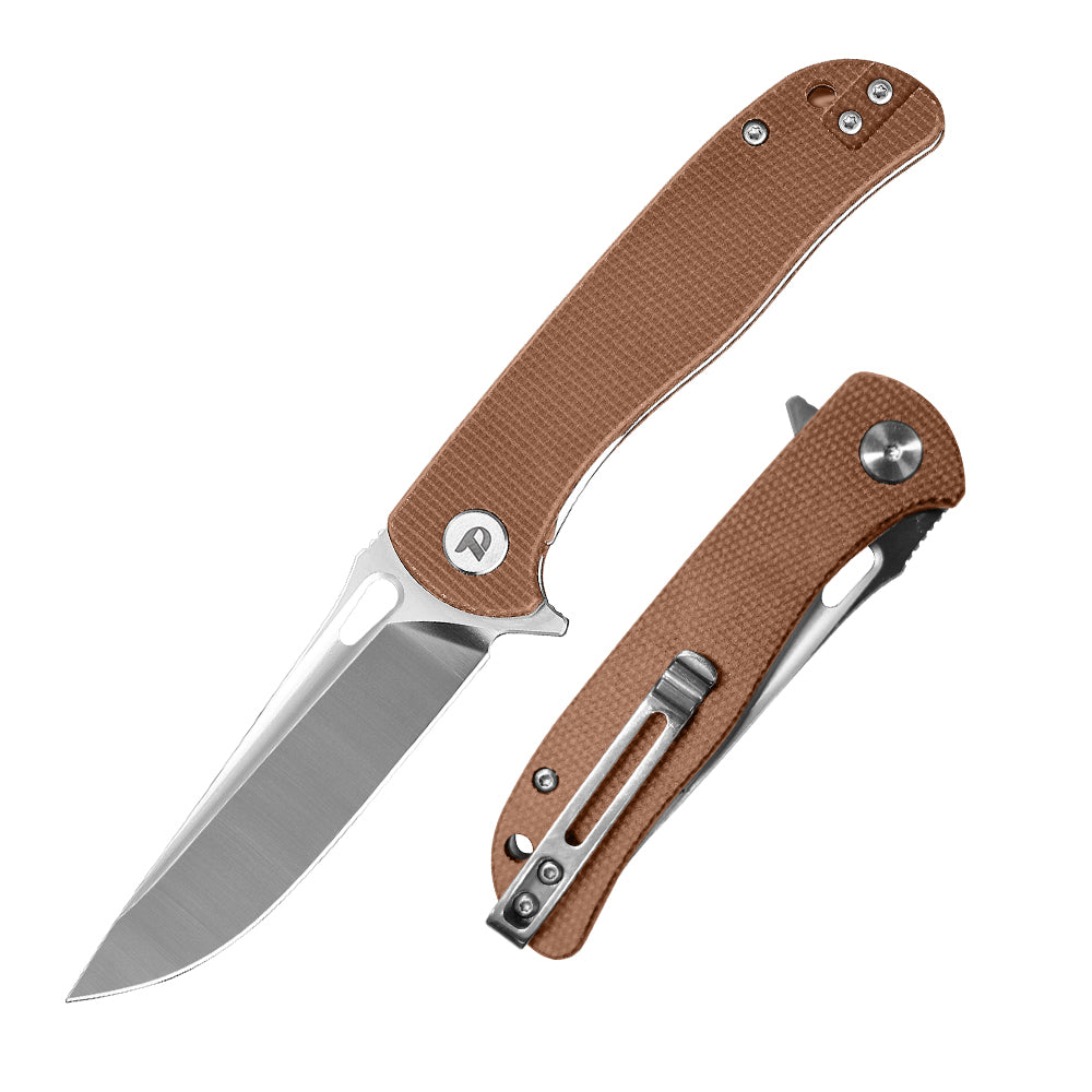 DREAMTECH Knife Folding Knife Micarta Knife D2 Blade Knife D3898