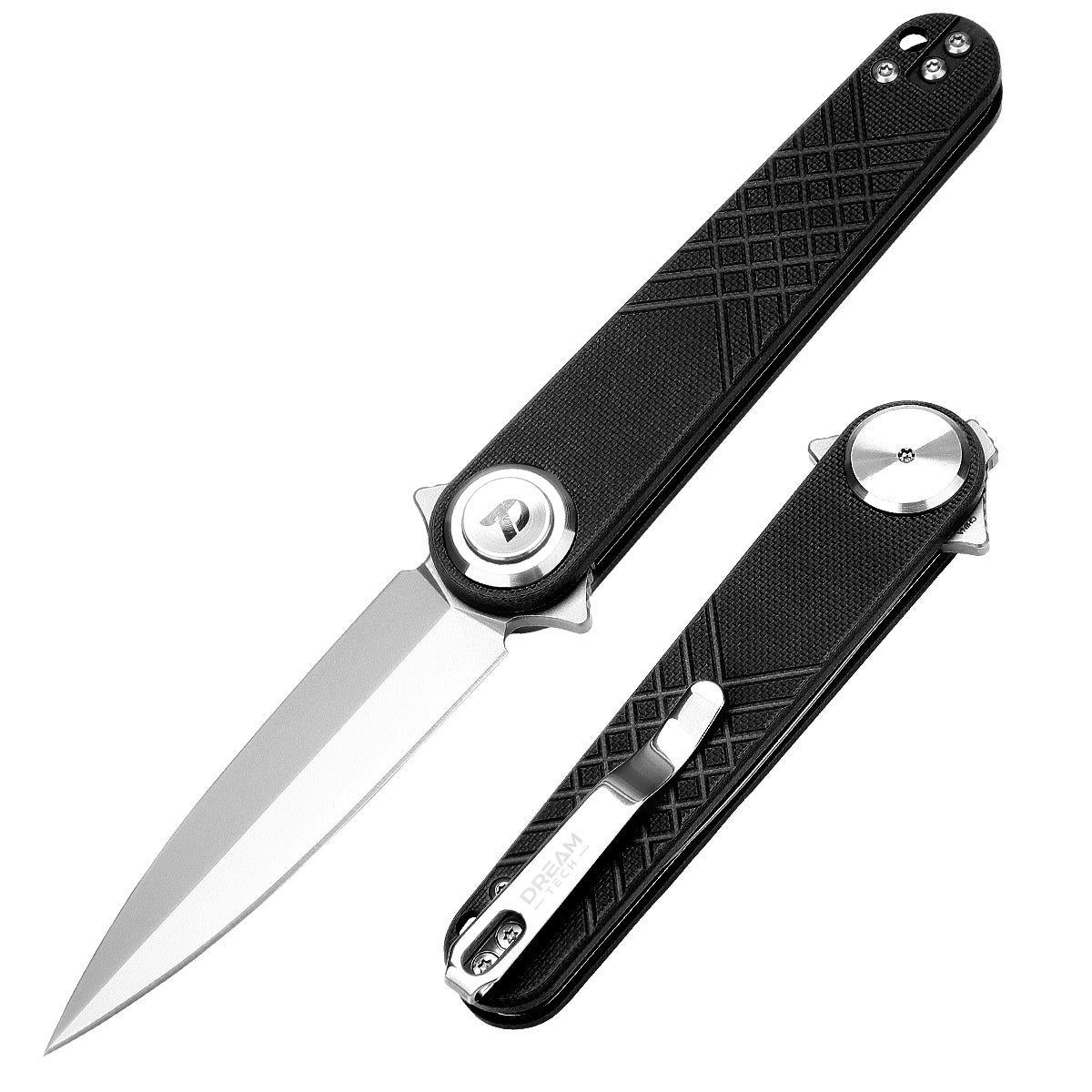 DREAMTECH Knives Folding Pocket Knife G10 Handle 14C28N Blade Knife D4052