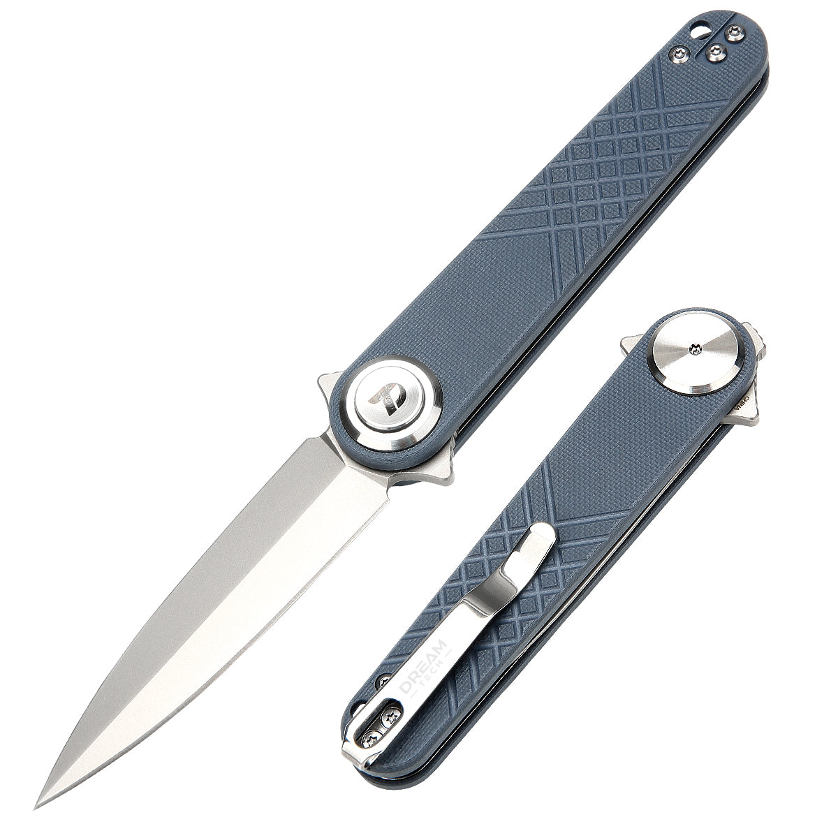 DREAMTECH Knives Folding Pocket Knife G10 Handle 14C28N Blade Knife D4052