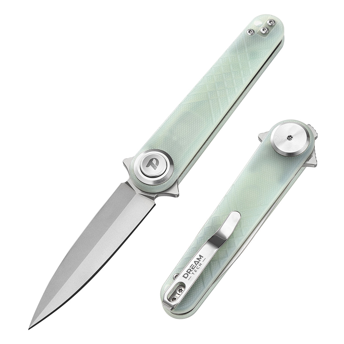 DREAMTECH Knives Folding Pocket Knife G10 Handle 14C28N Blade Knife D4052