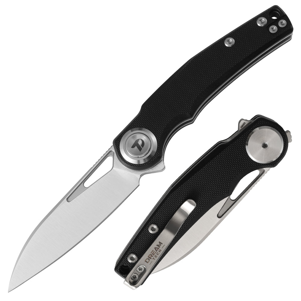 DREAMTECH Kinfe Folding Pocket Knife G10 Knives D2 Blade Knife D4130