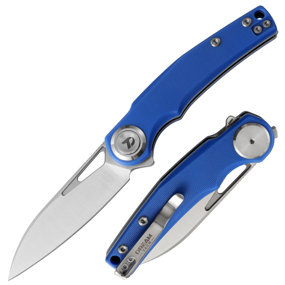 DREAMTECH Kinfe Folding Pocket Knife G10 Knives D2 Blade Knife D4130