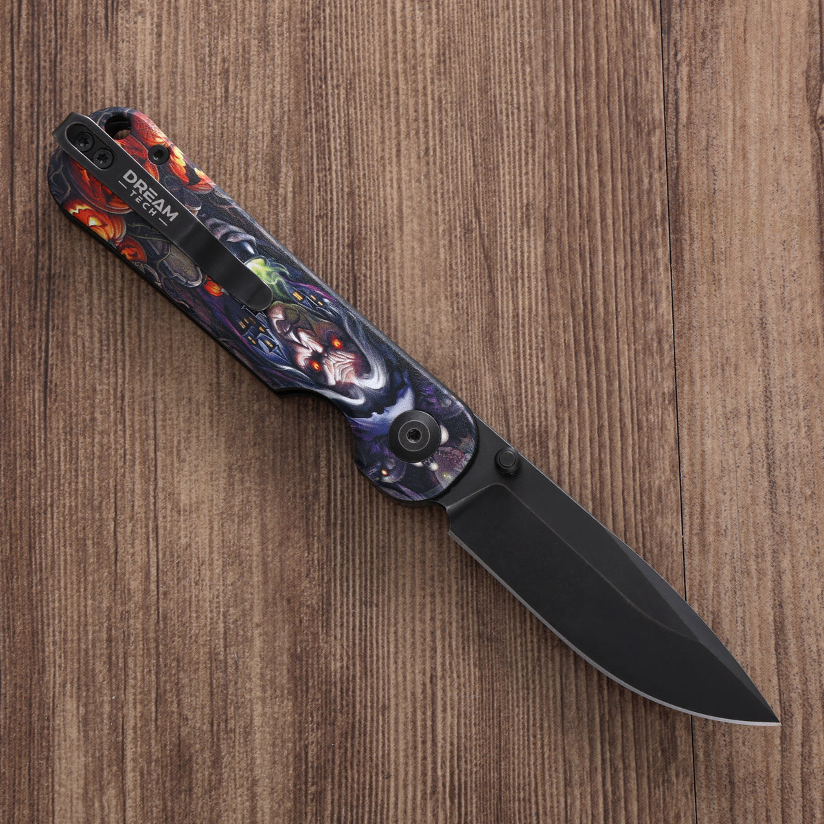 DREAMTECH Halloween Knife Folding Knife Aluminum Knives D2 Knife D4245AHM | Halloween Special Edition