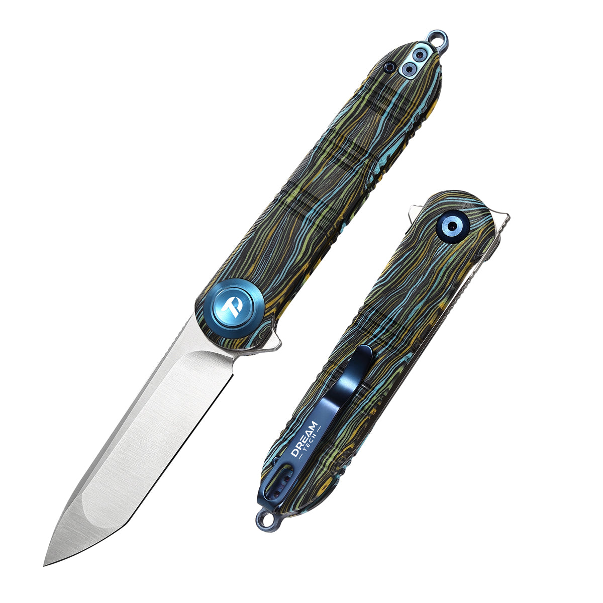 DREAMTECH Folding Knives G10 Knife 14C28N Blade Knife D4324