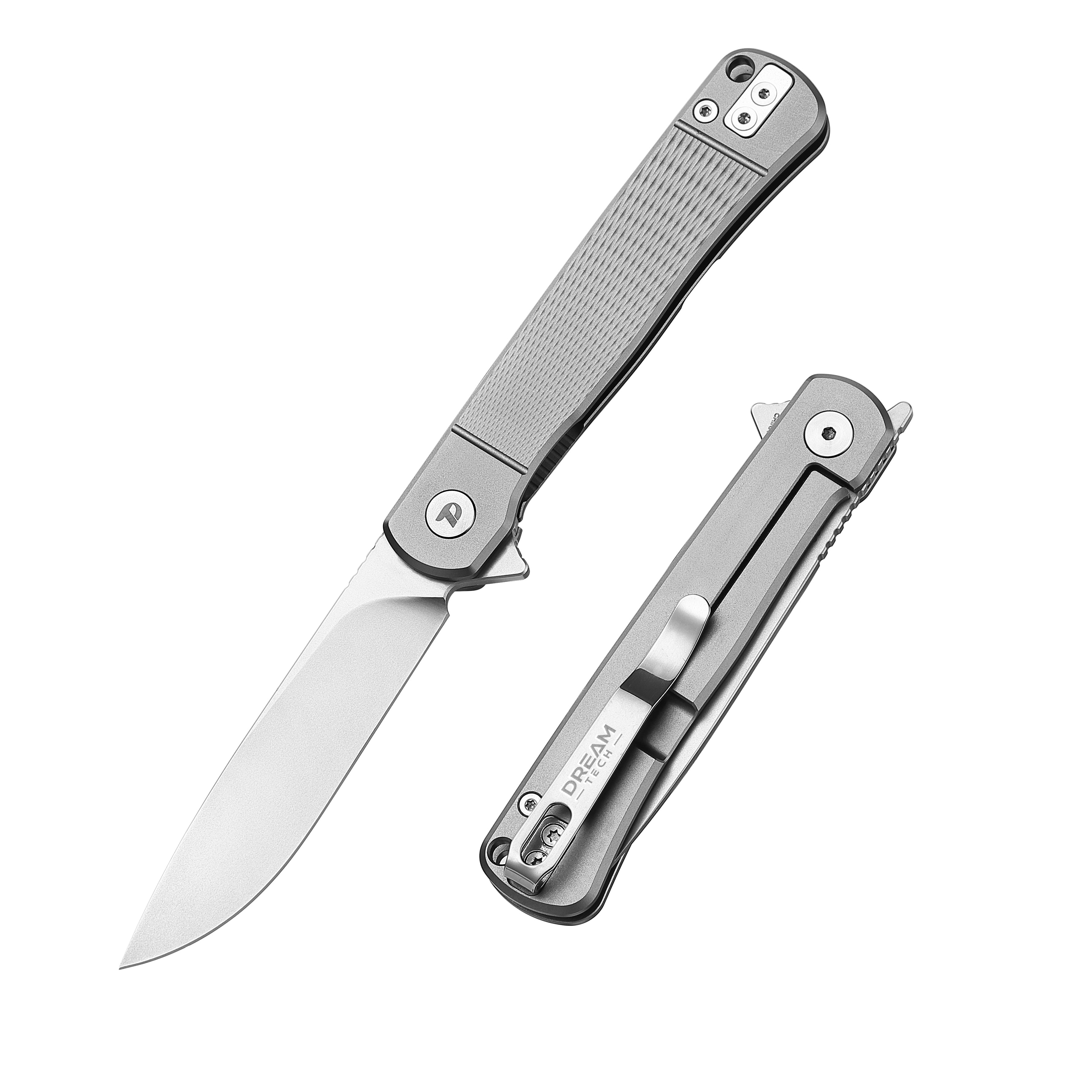 DREAMTECH Folding Pocket Knife Titanium Handle VG10 Blade Knife D4369