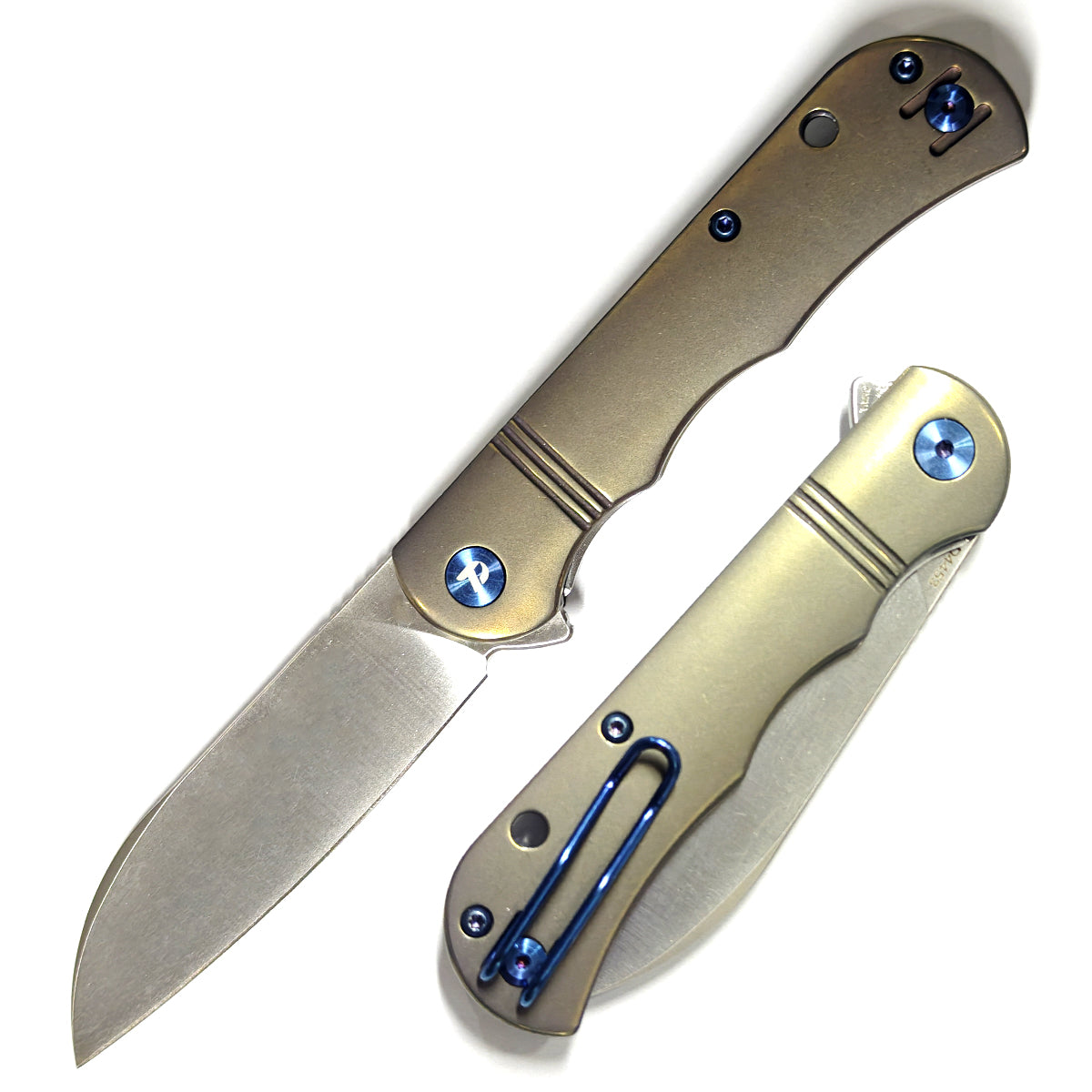 DREAMTECH Folding Knives Titanium Knife 14C28N Blade Knife D4453
